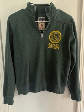 Baylor University Green Quarter-Zip Pullover Sweatshirt